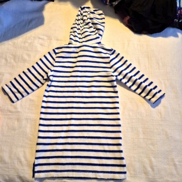 Mini Boden girls size 3-4 years towelling throw on hoodie, rainbow design EUC - Picture 4 of 5